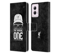 Head Case Designs Officially Licensed Liverpool Football Club Normal Black Grunge Klopp Icons Leather Book Wallet Case Cover Compatible With Motorola Moto G Power (2024)