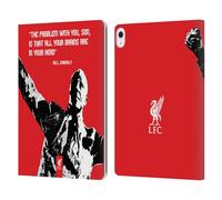 Head Case Designs Officially Licensed Liverpool Football Club Problem Big Bill Shankly Quotes Leather Wallet Case Compatible With Apple iPad Air 13 2024/2025