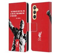 Head Case Designs Officially Licensed Liverpool Football Club Problem Big Bill Shankly Quotes Leather Wallet Case Compatible With Samsung Galaxy S23 FE 5G