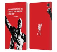 Head Case Designs Officially Licensed Liverpool Football Club Problem Big Bill Shankly Quotes Leather Wallet Case Compatible With Amazon Fire Max 11 2023