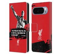 Head Case Designs Officially Licensed Liverpool Football Club Problem Medium Bill Shankly Quotes Leather Wallet Case Compatible With Google Pixel 10 Pro XL