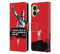 Head Case Designs Officially Licensed Liverpool Football Club Problem Medium Bill Shankly Quotes Leather Wallet Case Compatible With Apple iPhone 17