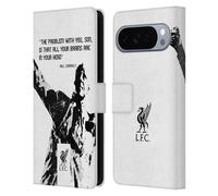 Head Case Designs Officially Licensed Liverpool Football Club Problem White Bill Shankly Quotes Leather Wallet Case Compatible With Google Pixel 10 Pro XL