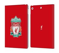 Head Case Designs Officially Licensed Liverpool Football Club Red 1 Crest 1 Leather Wallet Case Compatible With Apple iPad 10.2 2019/2020/2021