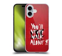 Head Case Designs Officially Licensed Liverpool Football Club Red 6 You'Ll Never Walk Alone Hard Back Case Compatible With Apple iPhone 16