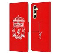 Head Case Designs Officially Licensed Liverpool Football Club Red Crest 2 Leather Book Wallet Case Cover Compatible With Samsung Galaxy A54 5G