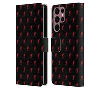 Head Case Designs Officially Licensed Liverpool Football Club Red Crest & Liver Bird Patterns Leather Wallet Case Compatible With Samsung Galaxy S22 Ultra 5G