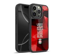 Head Case Designs Officially Licensed Liverpool Football Club Red Geo Crest You'Ll Never Walk Alone Gel Armour Case [Military Grade Protection] Compatible With Apple iPhone 16 Pro