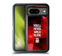 Head Case Designs Officially Licensed Liverpool Football Club Red Geo Plain Crest You'Ll Never Walk Alone Ultra-Armoured Shockproof Case [Military Grade Protection] Compatible With Google Pixel 8