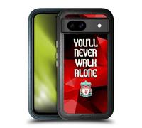 Head Case Designs Officially Licensed Liverpool Football Club Red Geo Plain Crest You'Ll Never Walk Alone Ultra-Armoured Shockproof Case [Military Grade Protection] Compatible With Google Pixel 8a
