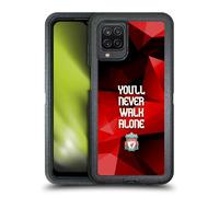 Head Case Designs Officially Licensed Liverpool Football Club Red Geo Plain Crest You'Ll Never Walk Alone Ultra-Armoured Shockproof Case [Military Grade] Compatible With Samsung Galaxy A12 (2020)