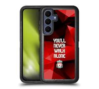 Head Case Designs Officially Licensed Liverpool Football Club Red Geo Plain Crest You'Ll Never Walk Alone Ultra-Armoured Shockproof Case [Military Grade] Compatible With Samsung Galaxy S25 FE