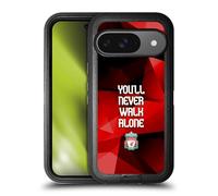 Head Case Designs Officially Licensed Liverpool Football Club Red Geo Plain Crest You'Ll Never Walk Alone Ultra-Armoured Shockproof Case [Military Grade] Compatible With Google Pixel 9 / Pixel 9 Pro