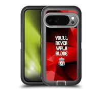 Head Case Designs Officially Licensed Liverpool Football Club Red Geo Plain Crest You'Ll Never Walk Alone Ultra-Armoured Shockproof Case [Military Grade Protection] Compatible With Google Pixel 10