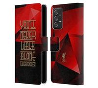 Head Case Designs Officially Licensed Liverpool Football Club Red Geo Ynwa Liver Bird Ynwa Leather Book Wallet Case Cover Compatible With Samsung Galaxy A53 5G (2022)