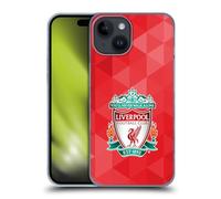 Head Case Designs Officially Licensed Liverpool Football Club Red Geometric 1 Crest 1 Hard Back Case Compatible With Apple iPhone 15