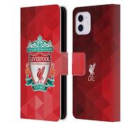 Head Case Designs Officially Licensed Liverpool Football Club Red Geometric 1 Crest 1 Leather Book Wallet Case Cover Compatible With Apple iPhone 11