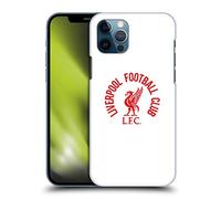 Head Case Designs Officially Licensed Liverpool Football Club Red LFC On White Liver Bird Hard Back Case Compatible With Apple iPhone 12 / iPhone 12 Pro
