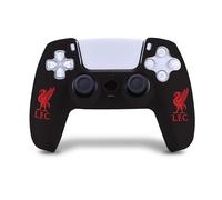 Head Case Designs Officially Licensed Liverpool Football Club Red Liverbird Logo Black Silicone Game Controller Skin Case Compatible With PS5 Sony DualSense Controller