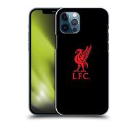 Head Case Designs Officially Licensed Liverpool Football Club Red Logo On Black Liver Bird Hard Back Case Compatible With Apple iPhone 12 / iPhone 12 Pro