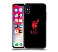 Head Case Designs Officially Licensed Liverpool Football Club Red Logo On Black Liver Bird Soft Gel Case Compatible With Apple iPhone X/iPhone XS