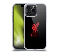 Head Case Designs Officially Licensed Liverpool Football Club Red Logo On Black Liver Bird Soft Gel Case Compatible With Apple iPhone 15 Pro Max