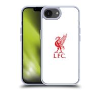 Head Case Designs Officially Licensed Liverpool Football Club Red Logo On White Liver Bird Gel Case [Military Grade Protection] Compatible with Apple iPhone 16e and Compatible with MagSafe