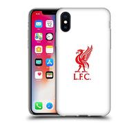 Head Case Designs Officially Licensed Liverpool Football Club Red Logo On White Liver Bird Soft Gel Case [Military Grade Protection] Compatible With Apple iPhone X/iPhone XS