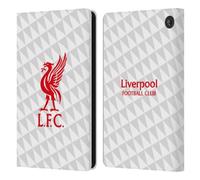 Head Case Designs Officially Licensed Liverpool Football Club Red On White Kit Liver Bird Leather Wallet Case Compatible With Amazon Fire 7 2022
