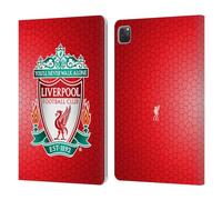 Head Case Designs Officially Licensed Liverpool Football Club Red Pixel 1 Crest 2 Leather Wallet Case Compatible With Apple iPad Pro 11 2020/2021 / 2022