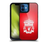 Head Case Designs Officially Licensed Liverpool Football Club Red Pixel 2 Crest 2 Gel Armour Case [Military Grade Protection] Compatible With Apple iPhone 12 / iPhone 12 Pro