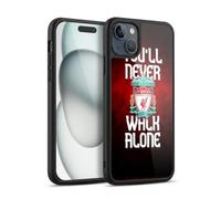 Head Case Designs Officially Licensed Liverpool Football Club Red Pixel Plain Crest You'Ll Never Walk Alone Gel Armour Case [Military Grade Protection] Compatible With Apple iPhone 15 Plus