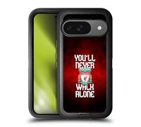 Head Case Designs Officially Licensed Liverpool Football Club Red Pixel Plain Crest You'Ll Never Walk Alone Ultra-Armoured Shockproof Case [Military Grade] Compatible With Google Pixel 9 / Pixel 9 Pro