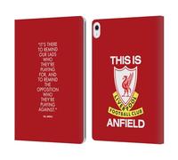 Head Case Designs Officially Licensed Liverpool Football Club Reminder Bill Shankly Quotes Leather Wallet Case Compatible With Apple iPad Air 13 2024/2025