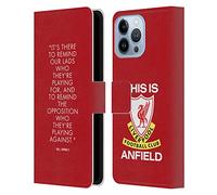 Head Case Designs Officially Licensed Liverpool Football Club Reminder Bill Shankly Quotes Leather Wallet Case Compatible With Apple iPhone 13 Pro Max