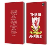Head Case Designs Officially Licensed Liverpool Football Club Reminder Bill Shankly Quotes Leather Wallet Case Compatible With Amazon Fire Max 11 2023