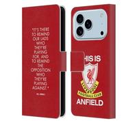 Head Case Designs Officially Licensed Liverpool Football Club Reminder Bill Shankly Quotes Leather Wallet Case Compatible With Apple iPhone 17 Pro