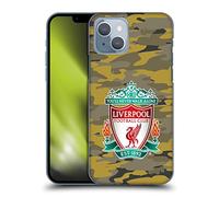 Head Case Designs Officially Licensed Liverpool Football Club Royal Colourways Crest Camou Hard Back Case Compatible With Apple iPhone 14