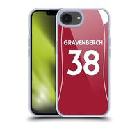 Head Case Designs Officially Licensed Liverpool Football Club Ryan Gravenberch 2025/26 Players Home Kit 2nd Group Gel Case [Military Grade Protection] Compatible With Apple iPhone 16e