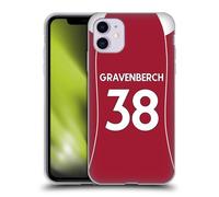 Head Case Designs Officially Licensed Liverpool Football Club Ryan Gravenberch 2025/26 Players Home Kit 2nd Group Gel Case [Military Grade Protection] Compatible With Apple iPhone 11