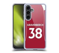 Head Case Designs Officially Licensed Liverpool Football Club Ryan Gravenberch 2025/26 Players Home Kit 2nd Group Gel Case [Military Grade Protection] Compatible With Samsung Galaxy S24+ 5G