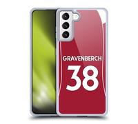 Head Case Designs Officially Licensed Liverpool Football Club Ryan Gravenberch 2025/26 Players Home Kit 2nd Group Gel Case [Military Grade Protection] Compatible With Samsung Galaxy S21+ 5G