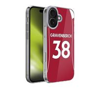 Head Case Designs Officially Licensed Liverpool Football Club Ryan Gravenberch 2025/26 Players Home Kit 2nd Group Gel Case [Military Grade Protection] Compatible With Apple iPhone 17