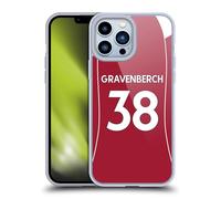 Head Case Designs Officially Licensed Liverpool Football Club Ryan Gravenberch 2025/26 Players Home Kit 2nd Group Gel Case [Military Grade Protection] Compatible With Apple iPhone 13 Pro Max