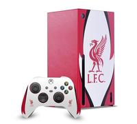 Head Case Designs Officially Licensed Liverpool Football Club Side Details Art Game Console Wrap and Game Controller Skin Bundle Compatible With Xbox Series X