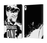 Head Case Designs Officially Licensed Liverpool Football Club Smile Black Jurgen Klopp Illustrations Leather Wallet Case Compatible With Apple iPad Air 13 2024/2025
