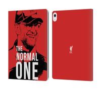 Head Case Designs Officially Licensed Liverpool Football Club Smile Red Jurgen Klopp Illustrations Leather Wallet Case Compatible With Apple iPad Air 13 2024/2025