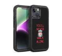 Head Case Designs Officially Licensed Liverpool Football Club Spraypaint Black Crest You'Ll Never Walk Alone Ultra-Armoured Shockproof Case [Military Grade Protection] Compatible With Apple iPhone 14