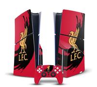 Head Case Designs Officially Licensed Liverpool Football Club Sweep Stroke Art Vinyl Sticker Gaming Skin Decal Compatible With Sony PlayStation 5 PS5 Slim Disc Edition Console & DualSense Controller