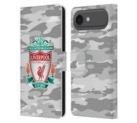 Head Case Designs Officially Licensed Liverpool Football Club Third Colourways Crest Camou Leather Wallet Case Compatible With Apple iPhone 17 Air